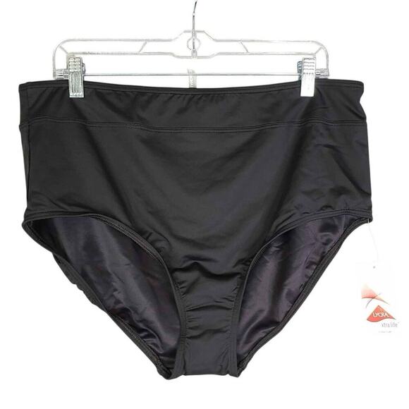 Lands End Swimsuit Bottoms Lycra Xtra Lite Black Women’s Plus Size 16 - Picture 2 of 8